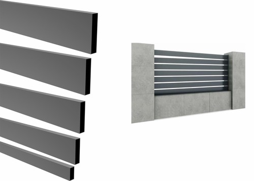 Aluminium zaun lamelle - aluminium,