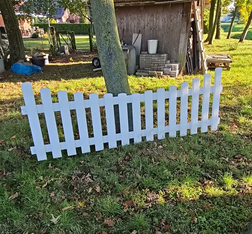 Weißes holz zaunpaneel - weißes,