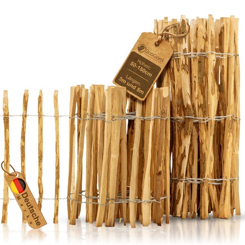Staketenzaun 150cm kastanien - staketenzaun,